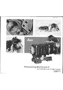 Leica Close-up manual. Camera Instructions.